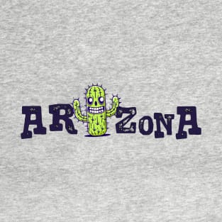 Creative arizona lettering with a drawing of a funny cactus T-Shirt